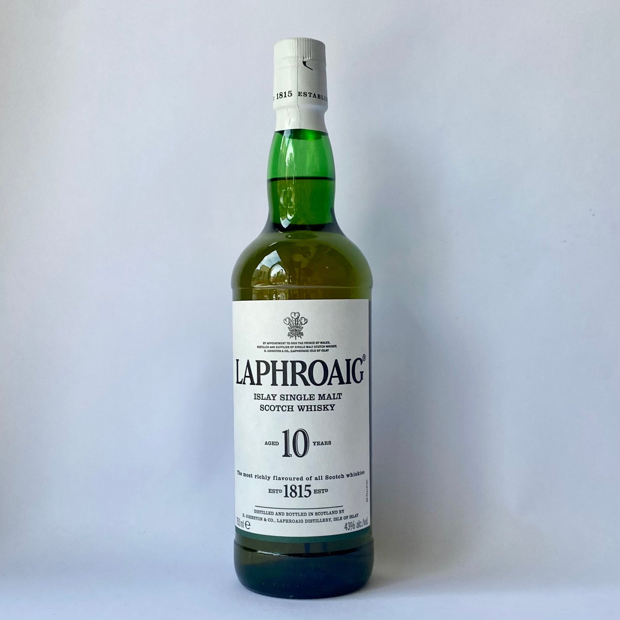 Laphroaig, 10 Year Single Malt Scotch Whisky (Scotland) 750ml